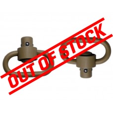 GrovTec Push Button Swivels Heavy Duty Flat Dark Earth Cerakote Swivels 